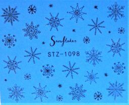 Naklejki świąteczne- gwiazdki, gwiazdy, renifery, choinki i Mikołaje – czarne