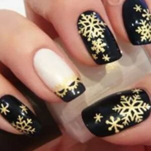 Świąteczne naklejki na paznokcie