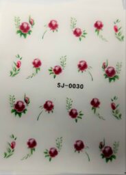 Naklejki – wodne, kolorowe kwiaty, folklor