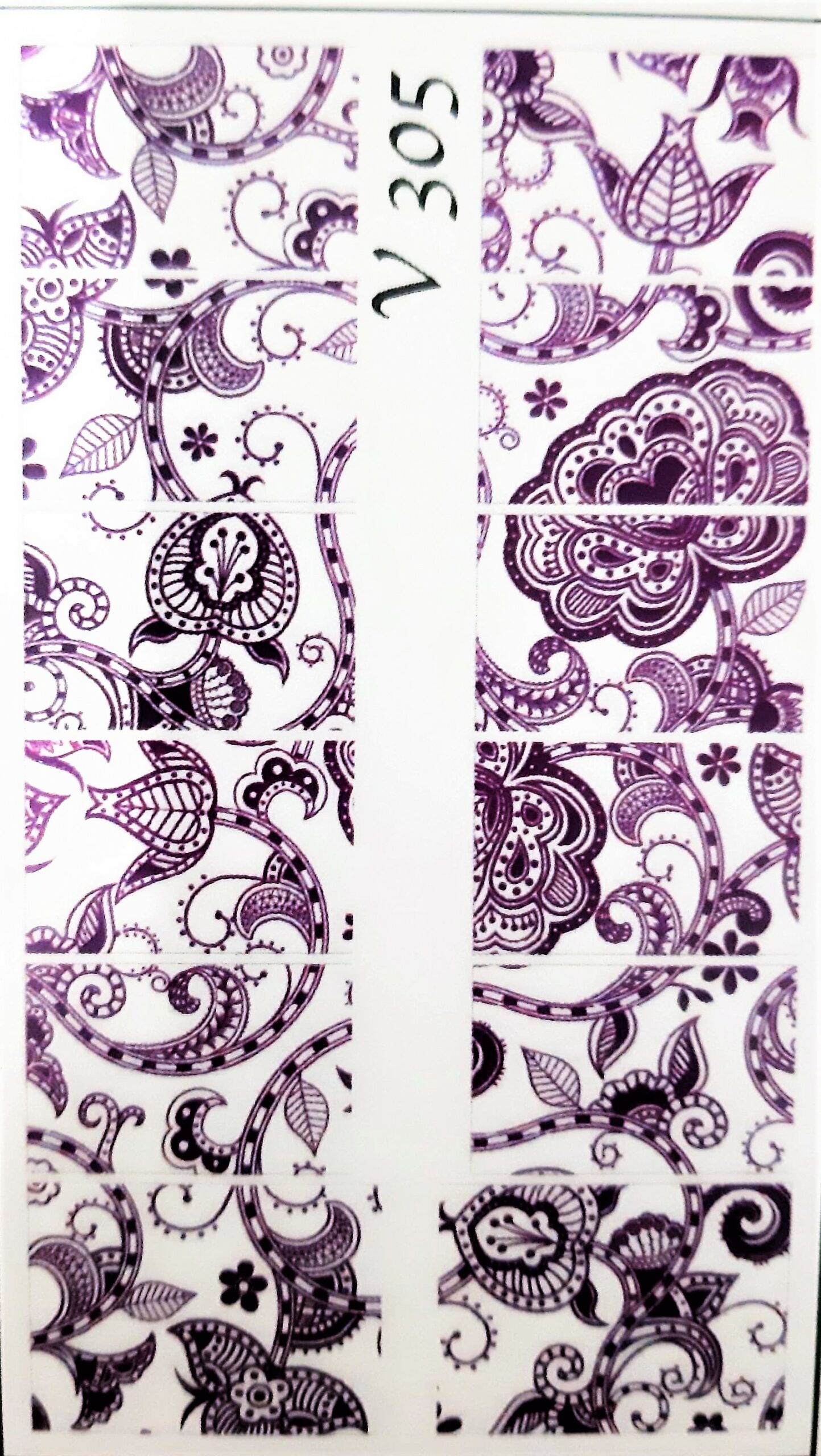 Naklejki - wodne, kolorowe, koronka, abstrakcyjne