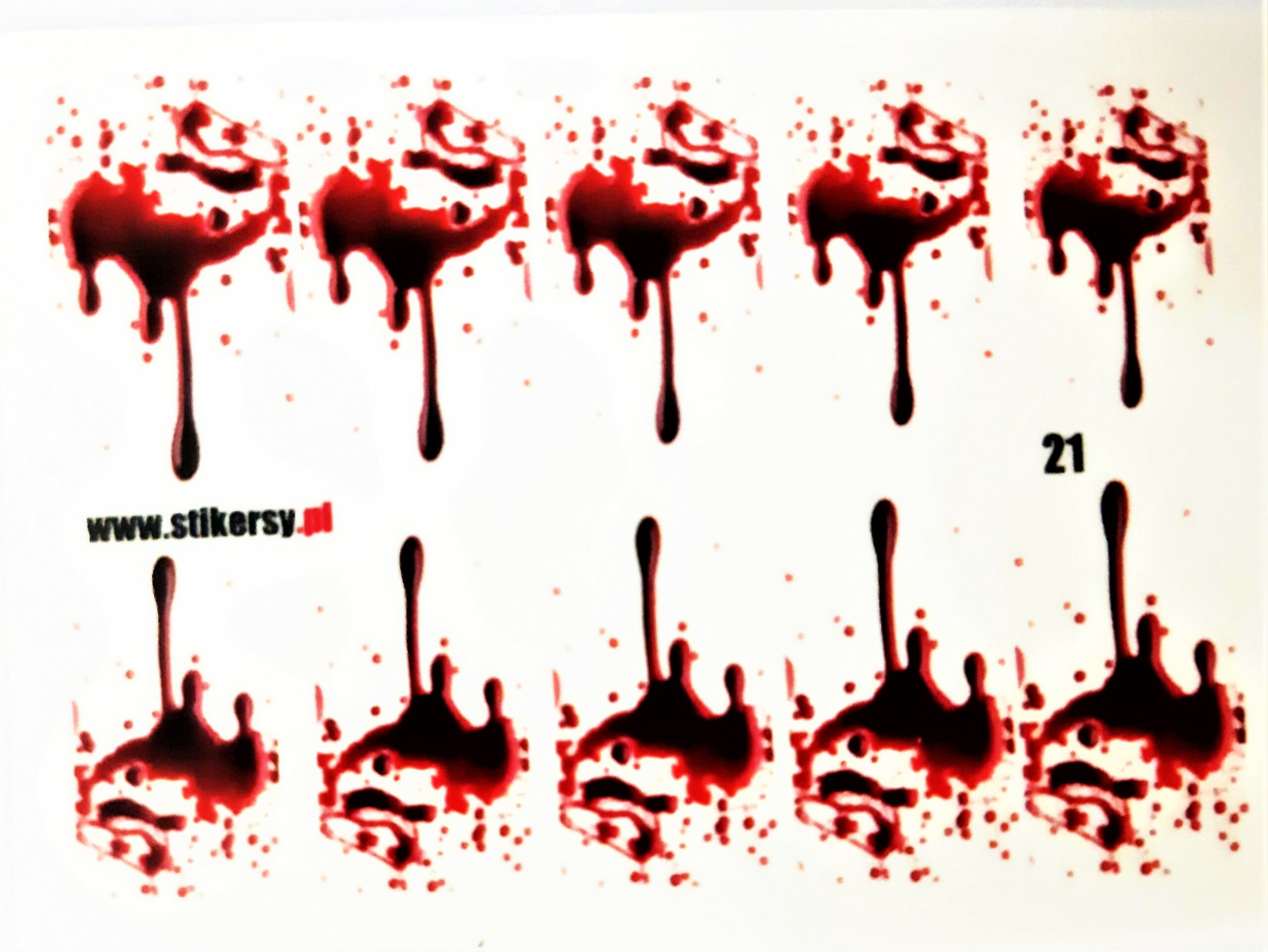 Naklejki - wodne, Halloween, mroczne, straszne pająki i pajęczyny