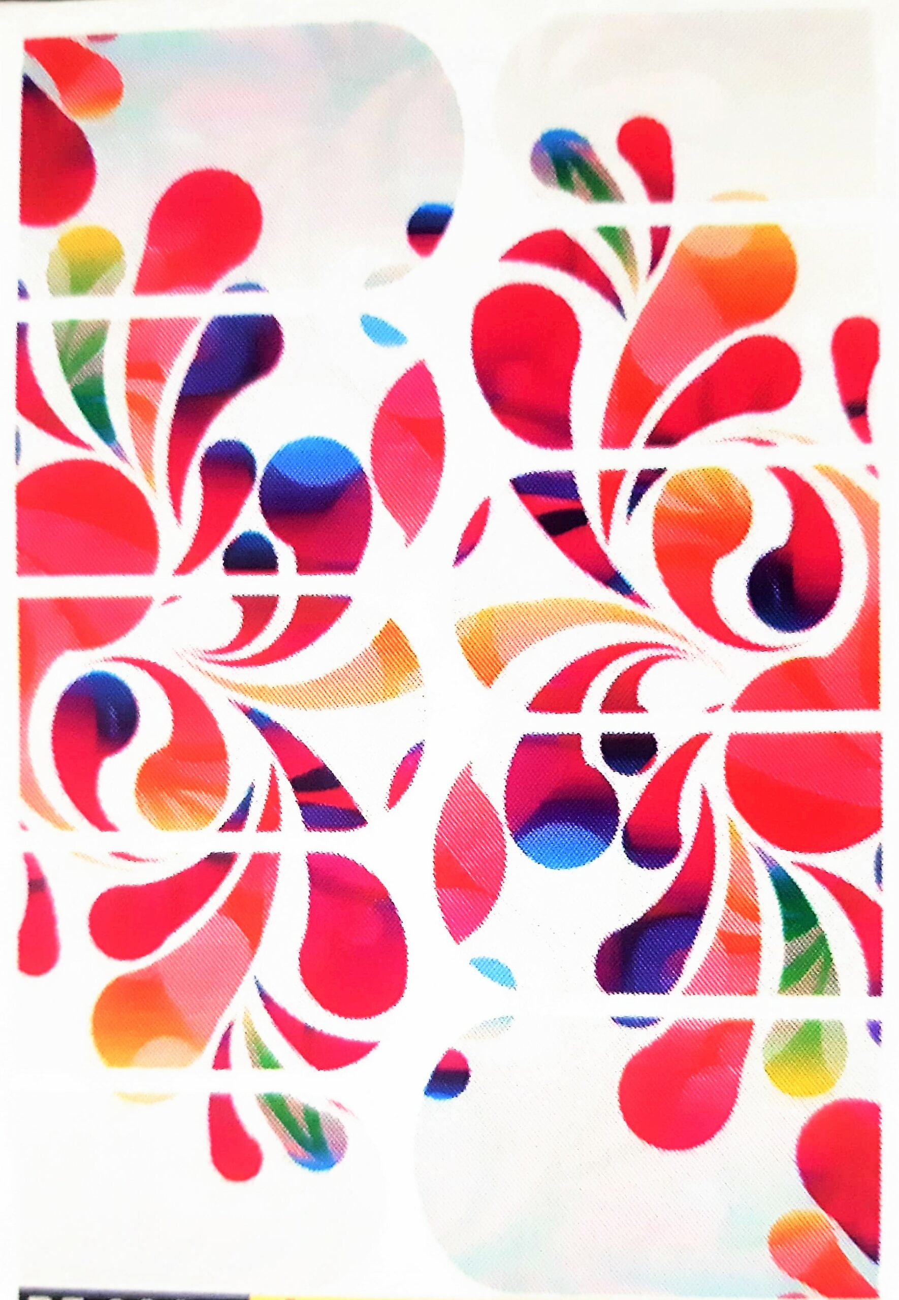 Naklejki - wodne, kolorowe, koronka, abstrakcyjne