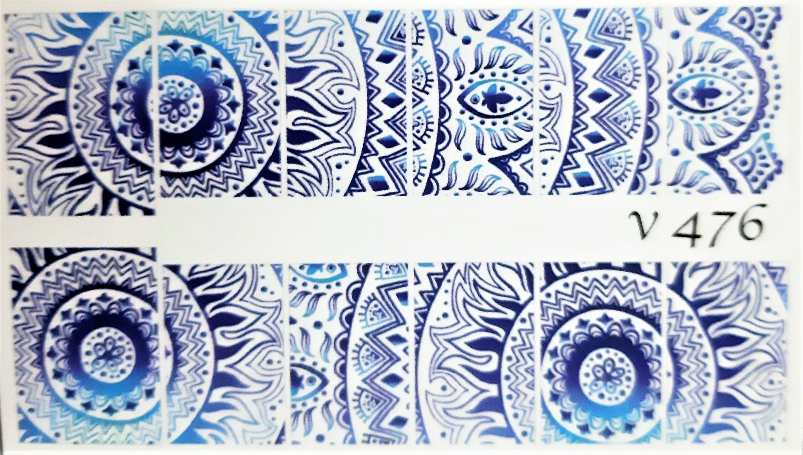 Naklejki - wodne, kolorowe, koronka, abstrakcyjne