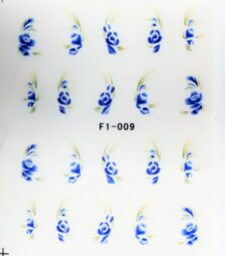 Naklejki – wodne, kolorowe kwiaty, folklor