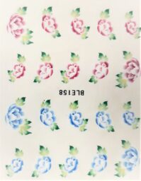 Naklejki – wodne, kolorowe kwiaty, folklor