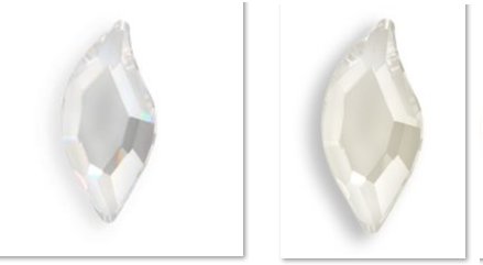 BIŻUTERIA NA PAZNOKCIE SWAROVSKI ŁÓDKA CRYSTAL oraz Ab/ mieniące się 8x4 mm