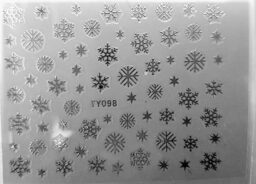 Naklejki świąteczne- gwiazdki, gwiazdy, renifery, choinki i Mikołaje – srebrne