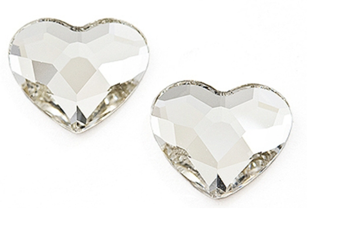 BIŻUTERIA NA PAZNOKCIE SWAROVSKI SERCE AB mieniące się