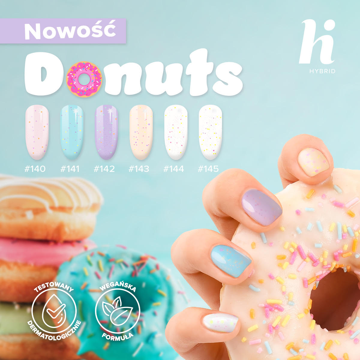 HI HYBRID #140 STRAWBERRY CRUNCH 5ml DONUTS - obrazek 5
