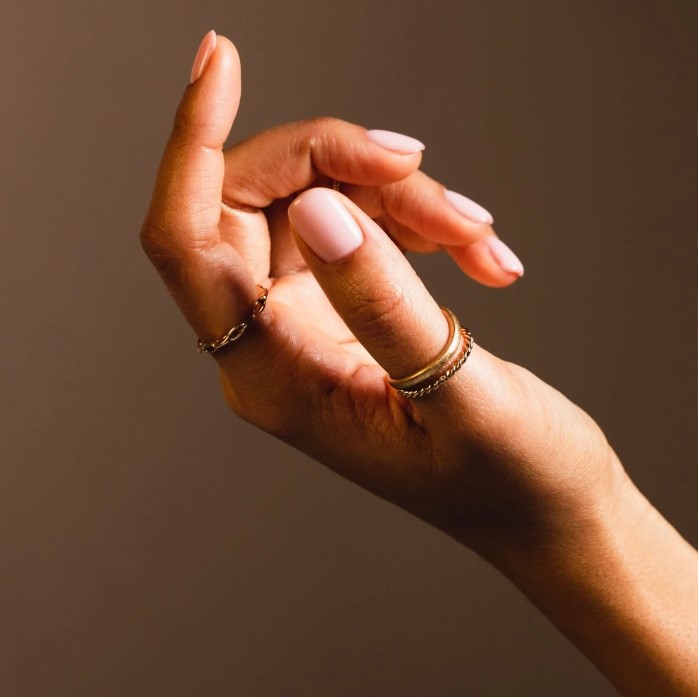 SEMILAC ONE STEP HYBRID S257 5ml NAKED GLITTER ROSE Skin Tone 3w1 - obrazek 2