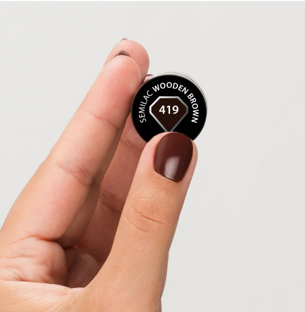 SEMILAC LAKIER HYBRYDOWY 7ml 419 RED HOT BEACH Into Her Nature! - obrazek 2