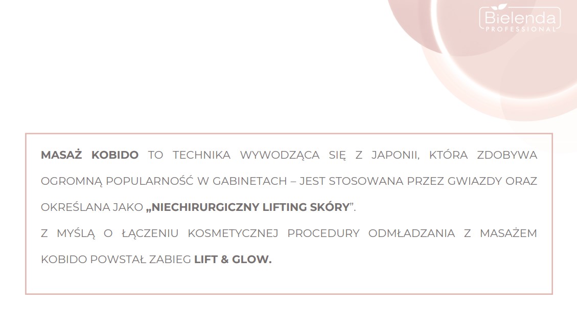 BIELENDA LIFT&GLOW KREM ROZJAŚNIAJĄCY 100ml MASAŻ KOBIDO wygładzający i rozjaśniający - obrazek 3