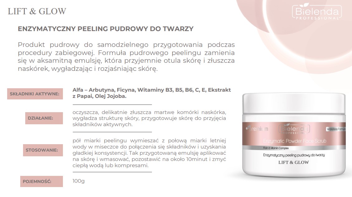 BIELENDA LIFT&GLOW KREM ROZJAŚNIAJĄCY 100ml MASAŻ KOBIDO wygładzający i rozjaśniający - obrazek 7