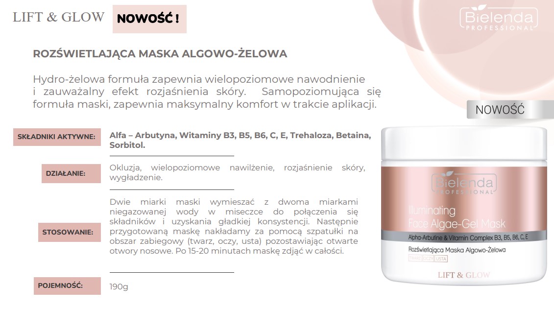 BIELENDA LIFT&GLOW KREM ROZJAŚNIAJĄCY 100ml MASAŻ KOBIDO wygładzający i rozjaśniający - obrazek 10