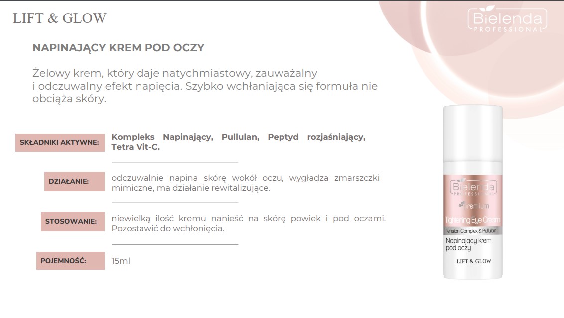 BIELENDA LIFT&GLOW KREM ROZJAŚNIAJĄCY 100ml MASAŻ KOBIDO wygładzający i rozjaśniający - obrazek 13