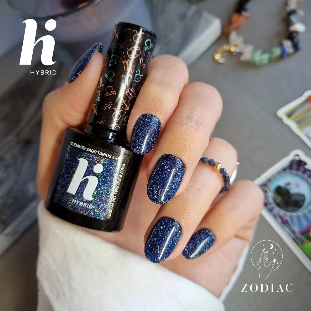 HI HYBRID LAKIER HYBRYDOWY #461 GOLDEN SODALITE SAGITTARIUS FLASH ZODIAC - obrazek 2