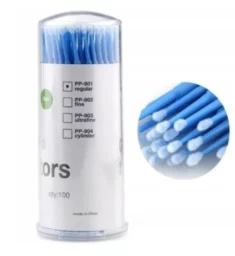 MIKROSZCZOTECZKI APLIKATORY 100szt niebieskie