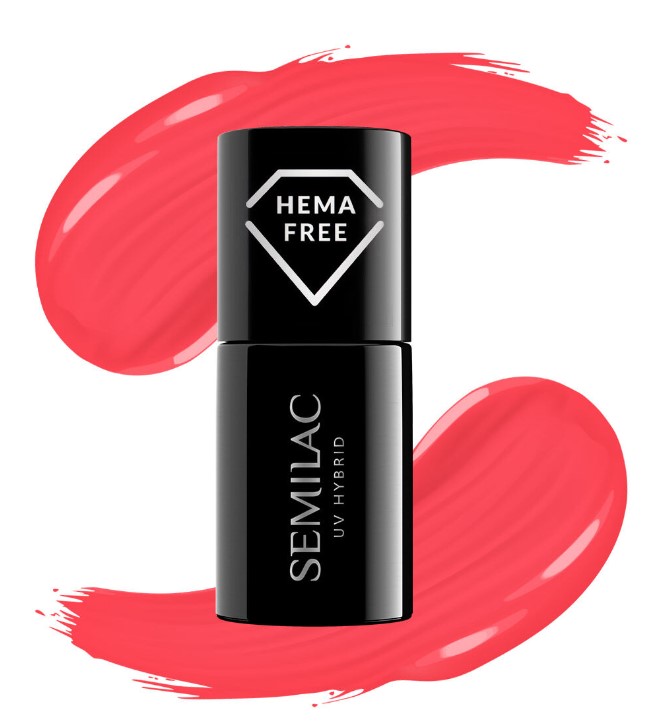 SEMILAC LAKIER HYBRYDOWY 7ml 445 TROPICAL FLAMINGO NEONZ