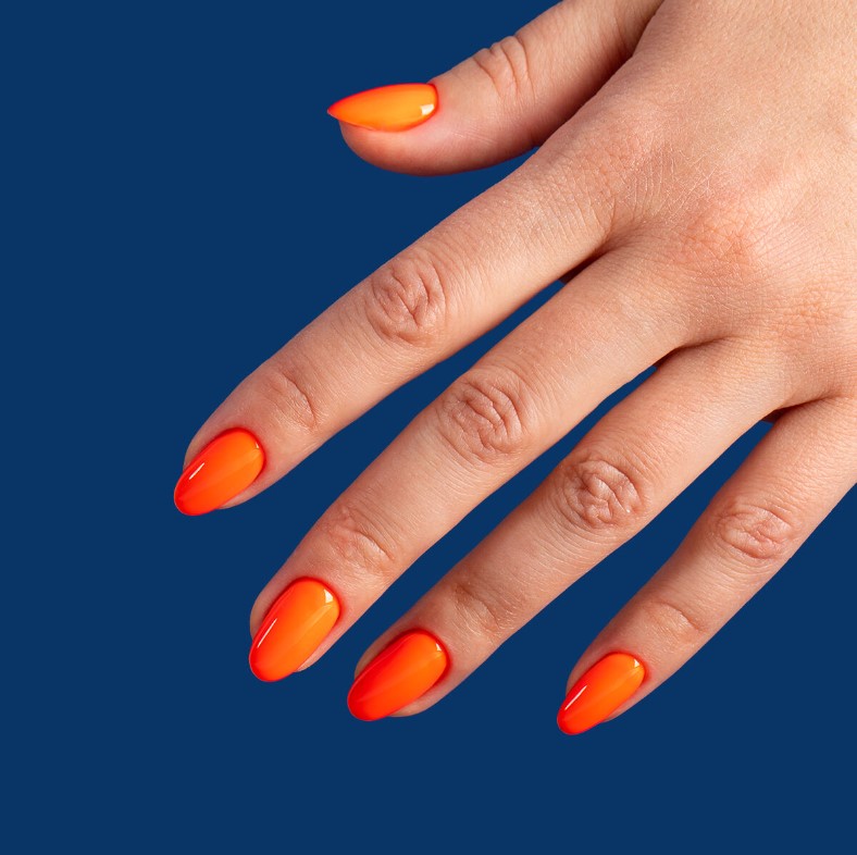 SEMILAC LAKIER HYBRYDOWY 7ml 446 YOLO ORANGE NEONZ - obrazek 3