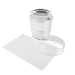 MM DUŻY STEMPEL SILIKONOWY DO WZORÓW+CZYŚCIK przeźroczysty