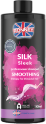 RONNEY SILK SLEEK SZAMPON 1000ml wygładzający do włosów cienkich i matowych
