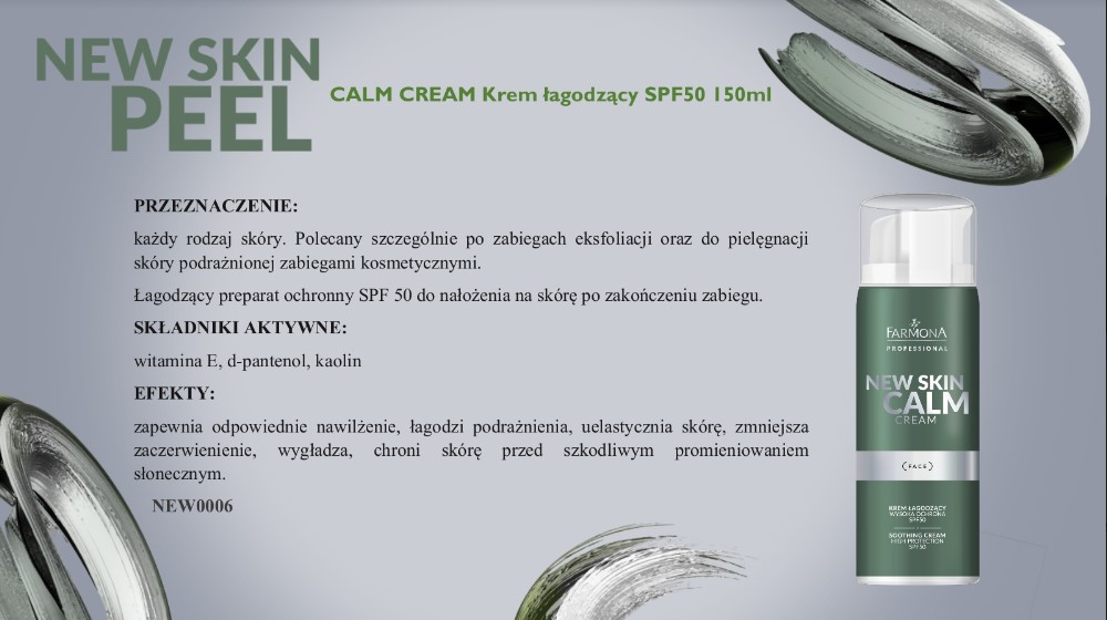 NEW SKIN CALM CREAM KREM ŁAGODZĄCY SPF50 150ml - obrazek 6