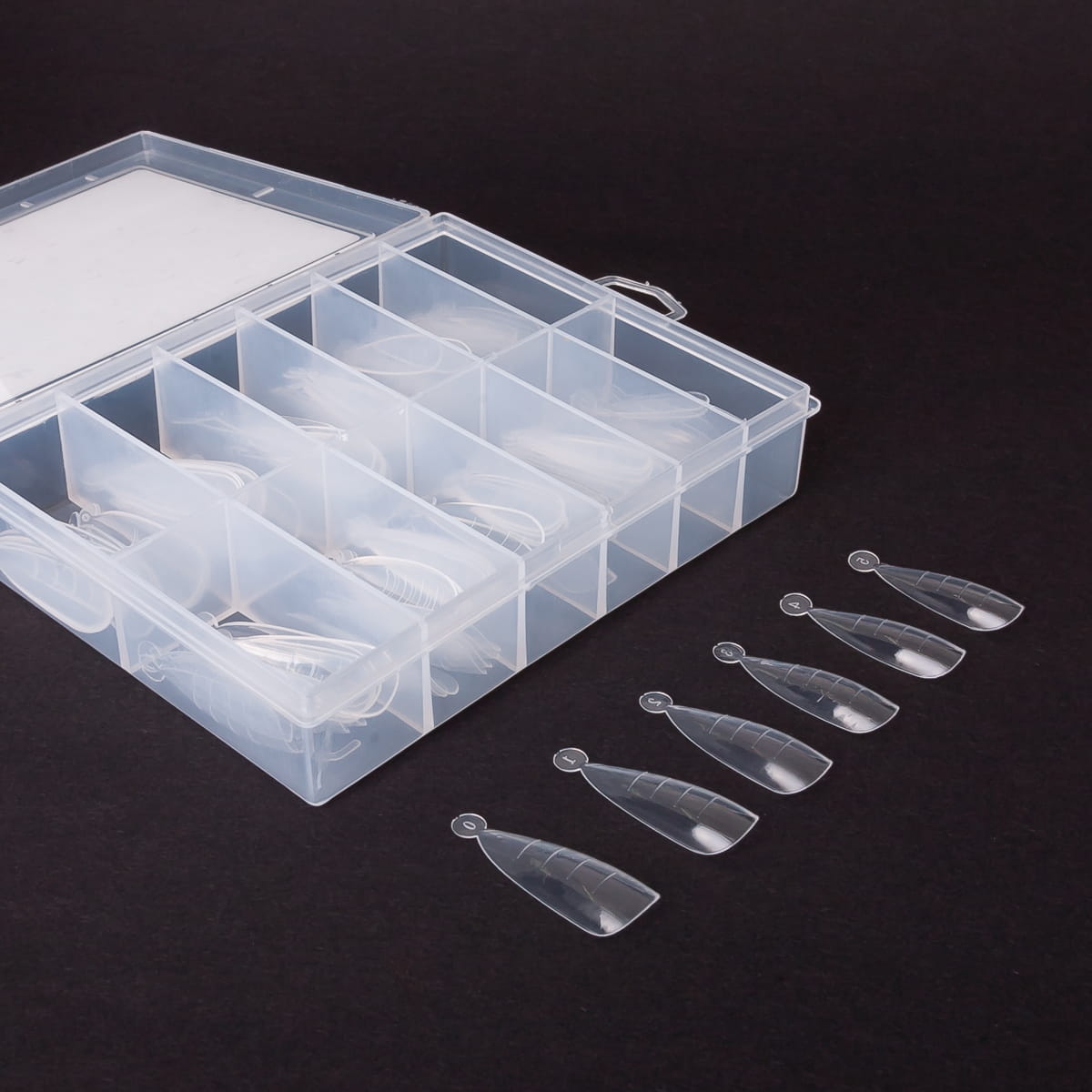 STYLISTIC FORMY DUAL FORM 120szt ALMOND formy górne migdał - obrazek 2