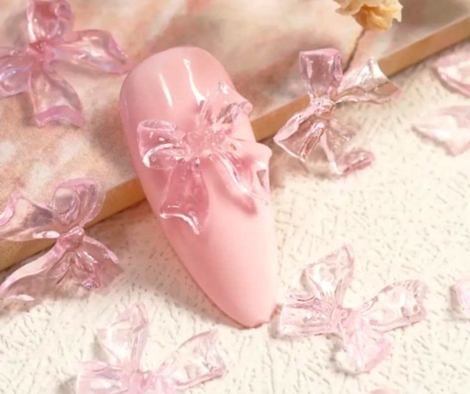 OZDOBY DO PAZNOKCI 3D MIX RÓŻOWE - obrazek 3