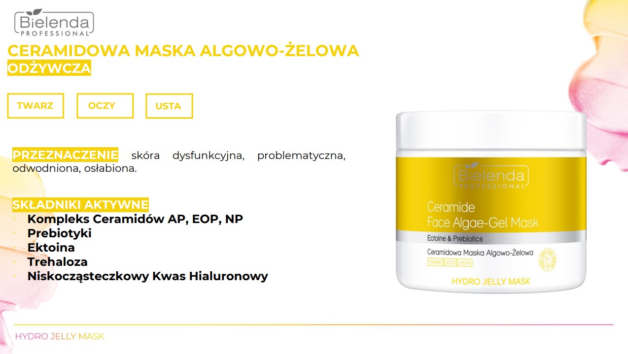 IS HYDRO JELLY MASK Odżywcza maska algowo–żelowa Ceramidy & Prebiotyki, puszka 190g - obrazek 5