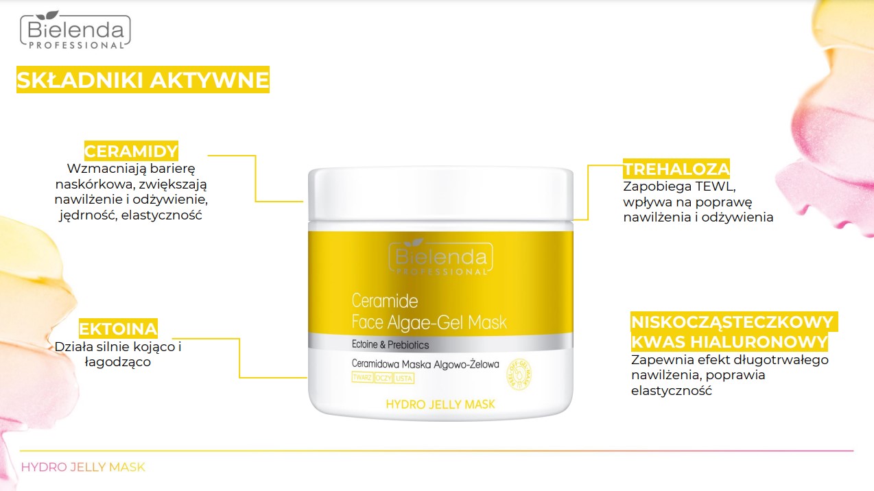 IS HYDRO JELLY MASK Odżywcza maska algowo–żelowa Ceramidy & Prebiotyki, puszka 190g - obrazek 4
