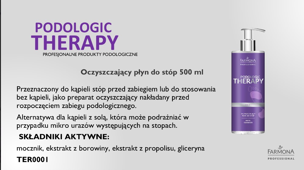 PODOLOGIC THERAPY OCZYSZCZAJĄCY PŁYN DO STÓP 500ml - obrazek 4