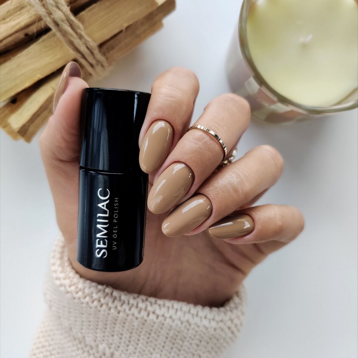 SEMILAC LAKIER HYBRYDOWY 7ml 652 PALO SANTO KOLEKCJA WELLBEING - obrazek 2