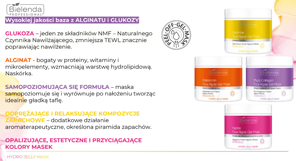 HYDRO JELLY MASK PEPTYDOWA MASKA ALGOWO – ŻELOWA 190g - obrazek 6