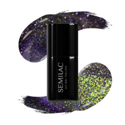 SEMILAC LAKIER HYBRYDOWY 7ml 825 CYBER VIOLET kocie oko CAT EYE GALAXY FLESH