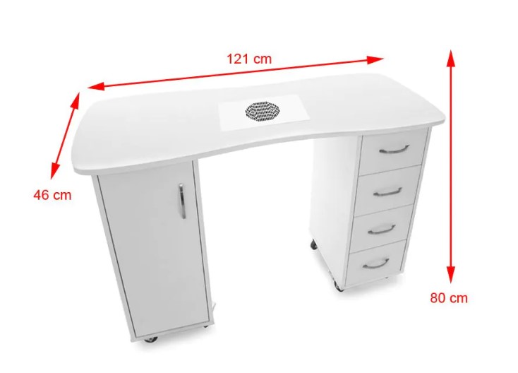 ACTIV BIURKO 2027 ZP białe dwie szafki 115632 - obrazek 2