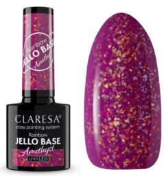 CLARESA LAKIER HYBRYDOWY RAINBOW JELLO BASE 5g AMETHYST