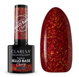 CLARESA LAKIER HYBRYDOWY RAINBOW JELLO BASE 5g CHERRY