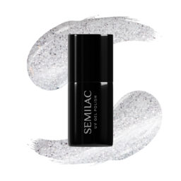 SEMILAC LAKIER HYBRYDOWY 7ml 605 WHITE FLASH WINTER COLLECTION
