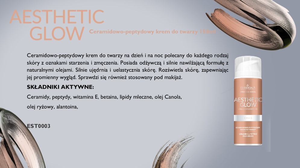 AESTHETIC GLOW CERAMIDOWO-PEPTYDOWY KREM DO TWARZY 150ml - obrazek 6