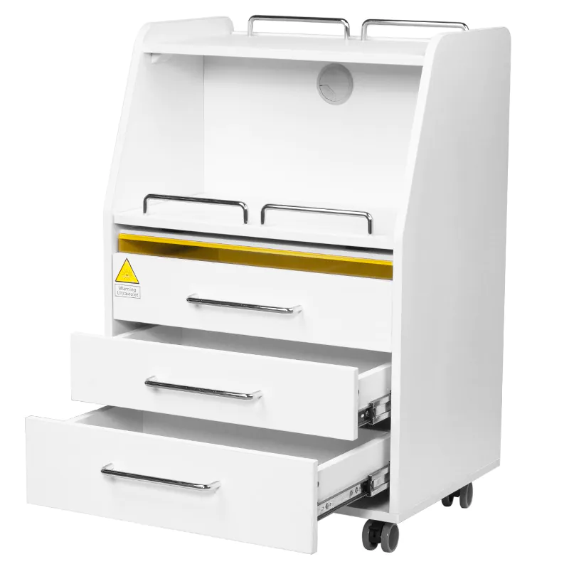 ACTIV POMOCNIK PODOLOGICZNY z wbudowaną szufladą UV 601 biały 126502 - obrazek 3