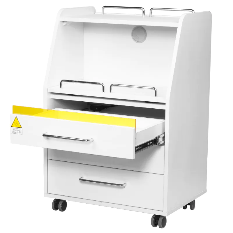 ACTIV POMOCNIK PODOLOGICZNY z wbudowaną szufladą UV 601 biały 126502 - obrazek 4