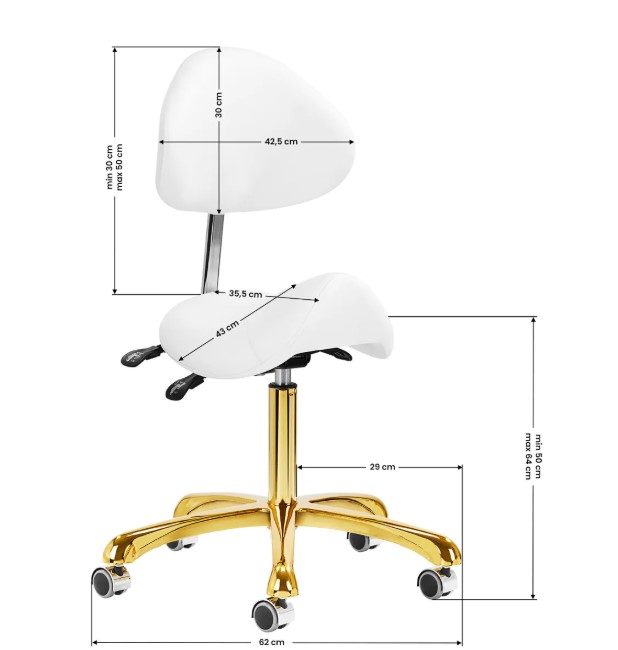 ACTIV TABORET KOSMETYCZNY 1004 Giovanni biało-złoty 147847 - obrazek 10