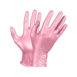 BEAUTE LUXE RĘKAWICZKI NITRYLOWE PEARL PINK 50szt S