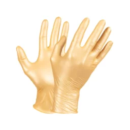 BEAUTE LUXE RĘKAWICZKI NITRYLOWE GOLD 50szt M