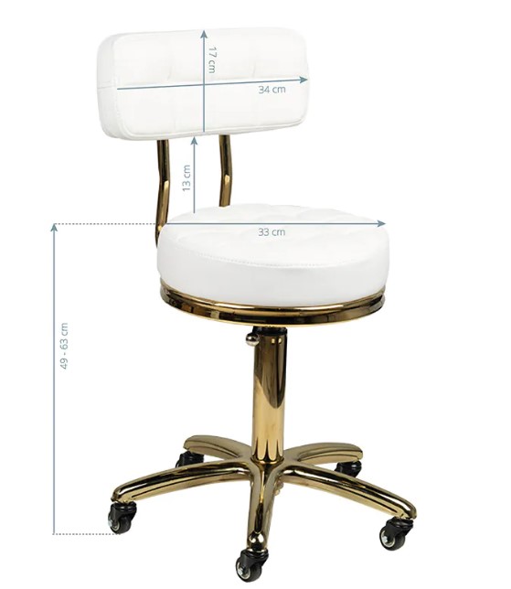 ACTIV TABORET KOSMETYCZNY Gold AM-961 biały 131988 - obrazek 6