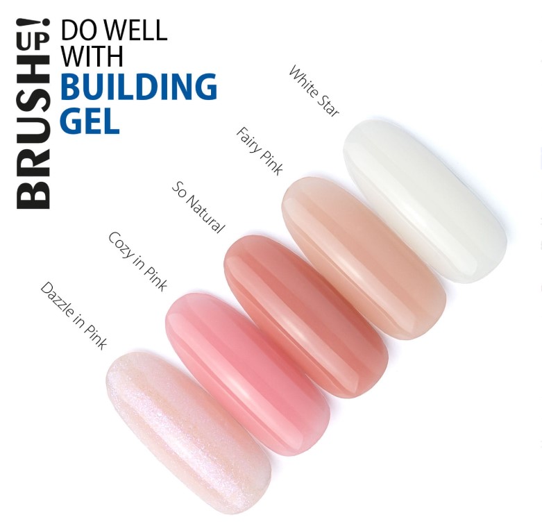 BRUSH UP! ŻEL BUDUJĄCY DAZZLE IN PINK 12g - obrazek 4