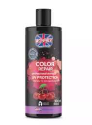 RONNEY COLOR REPAIR SZAMPON 300ml wiśniowy do włosów farbowanych