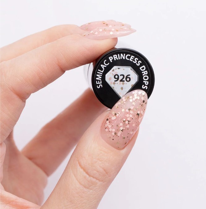 SEMILAC LAKIER HYBRYDOWY 7ml 926 PRINCESS DROPS - obrazek 4