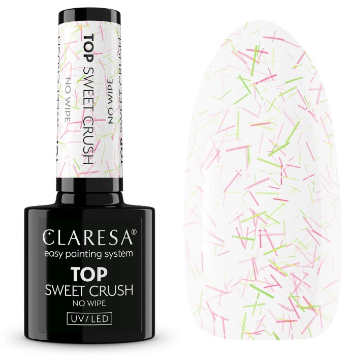 CLARESA LAKIER HYBRYDOWY TOP NO WIPE SWEET CRUSH 5g