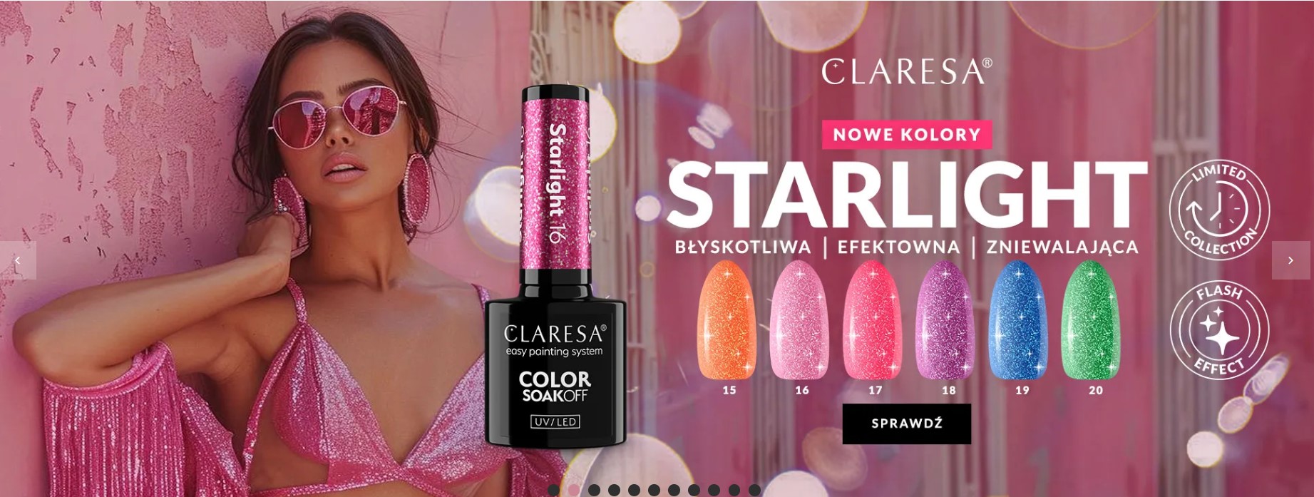 CLARESA LAKIER HYBRYDOWY 5g STARLIGHT 15 LIMITED - obrazek 2